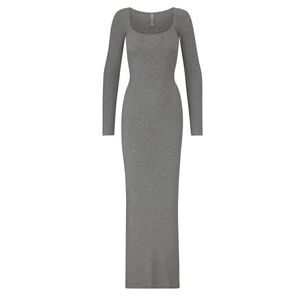 1. NWT SKIMS SOFT LOUNGE LONG SLEEVE MAXI DRESS SIZE XXS